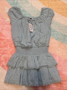 Brand New with Tags! The Children's Place Light Blue Tiered Ruffle Dress